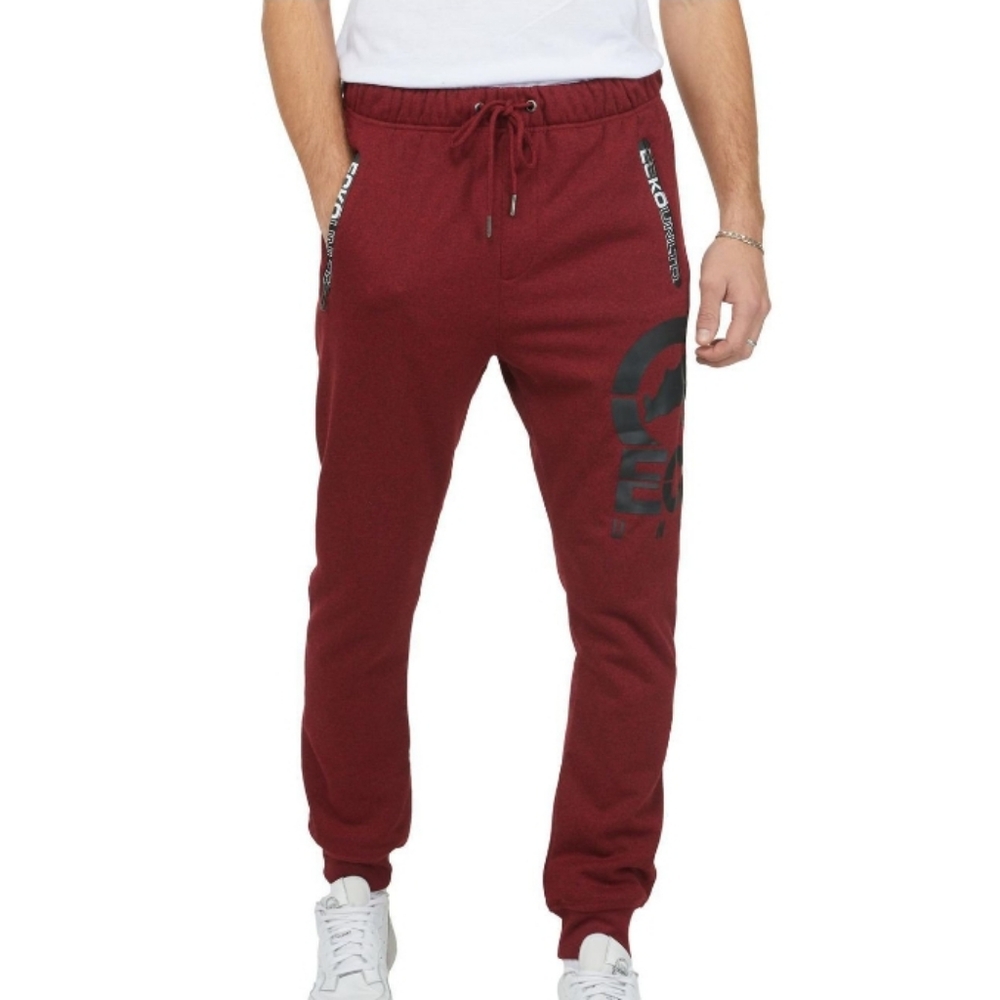 Nwt Ecko Unlimited Burgundy Joggers with Graphic